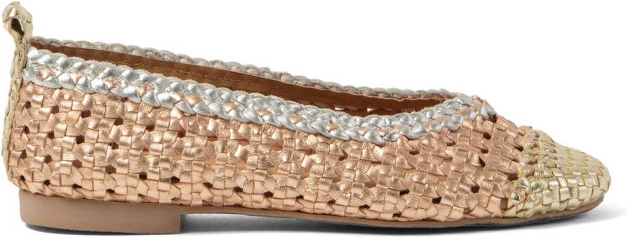 Lazamani Brisa Dames Ballerinas Leer Peach