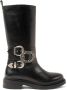 Lazamani Clover Dames Laarzen Leer Black - Thumbnail 1