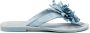 Lazamani Daisy Leren Dames Slippers Blue - Thumbnail 2