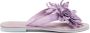 Lazamani Daisy Leren Dames Slippers Lilac - Thumbnail 2