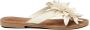 Lazamani Daisy Leren Dames Slippers Off-White - Thumbnail 3