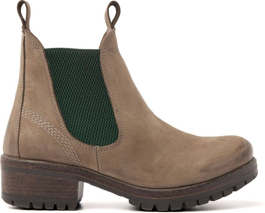 Lazamani Dames Chelsea Boots 68.002 Taupe-Green - Foto 1