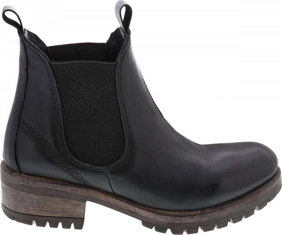 Lazamani Dames Chelsea Boots 68.001 Black | Zwart | Leer