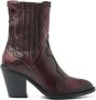 Lazamani Dames Enkellaarsjes 35.110 Bordo - Thumbnail 1