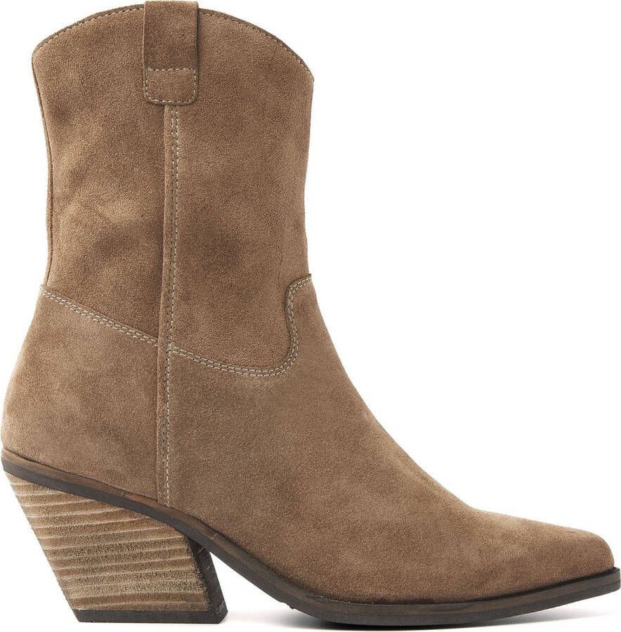 Lazamani Dames Enkellaarsjes 53.596 Taupe