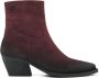 Laza i Bordeaux Western Enkellaarsje Bruin - Thumbnail 1