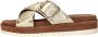 Lazamani Metallic Gouden Studded Slipper Yellow Dames - Thumbnail 4