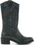Lazamani Handgemaakte Westerse Stijl Lange Laars Multicolor Dames - Thumbnail 2