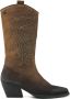 Lazamani Cowboylaars met ijzeren bolletjes patroon Brown Dames - Thumbnail 1