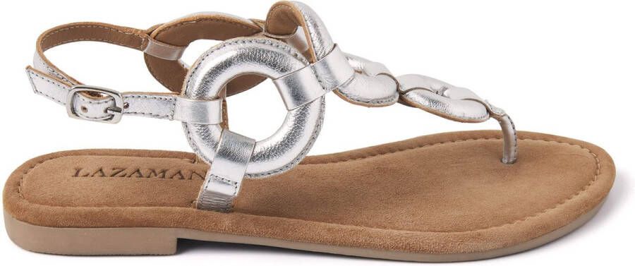 Lazamani Zilveren Sandaal met Gewatteerde Cirkels - Foto 2