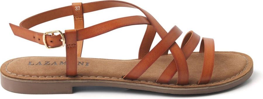 Lazamani Dames Sandalen 75.527 Tan