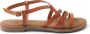 Lazamani Lucy Leren Dames Sandalen Tan - Thumbnail 1