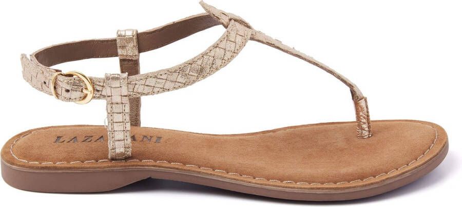 Lazamani Gouden Glitter Sandalen Yellow Dames - Foto 5