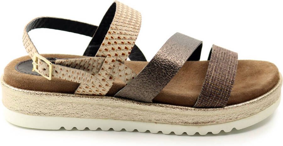 Laza i Sandalen 75.827 Brown Bruin Leer LA75827brown