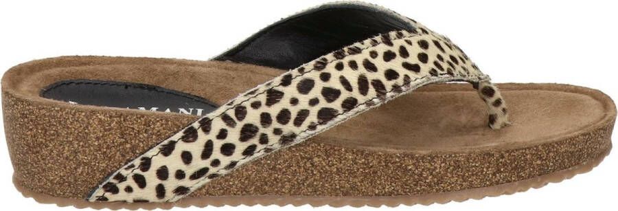 Lazamani dames slipper Zwart wit