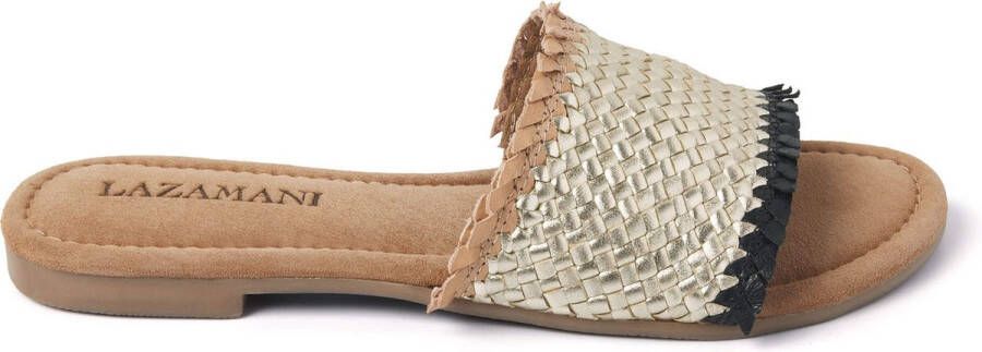 Lazamani Dames Slippers 33.486 Gold Black - Foto 2