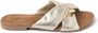 Lazamani Stijlvolle Leren Slippers met Metalen Detail - Thumbnail 2