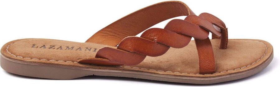 Lazamani Dames Slippers 75.283 Cognac - Foto 2