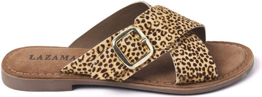 Lazamani Dames Slippers 75.323 Leopard