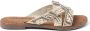 Lazamani Beige Zomer Slipper met Kralenbanden Beige Dames - Thumbnail 2