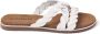 Lazamani Dames Slippers 75.384 White - Thumbnail 4