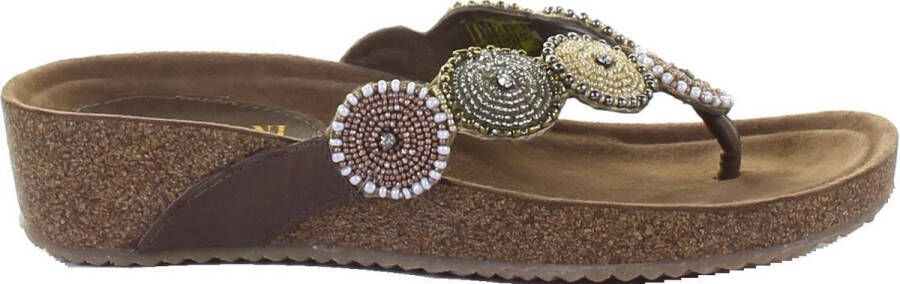 Lazamani Dames Slippers 75.455 Beige | Beige | 75.455 Beige - Foto 8