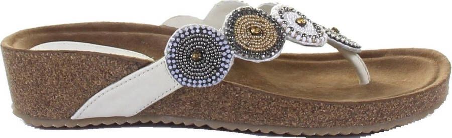 Lazamani Dames Slippers 75.455 Off-White