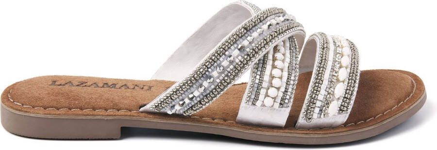 Lazamani Dames Slippers 75.474 White