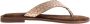 Lazamani ladies toe slippers shiny weav Goud Suede Teenslippers Dames - Thumbnail 2