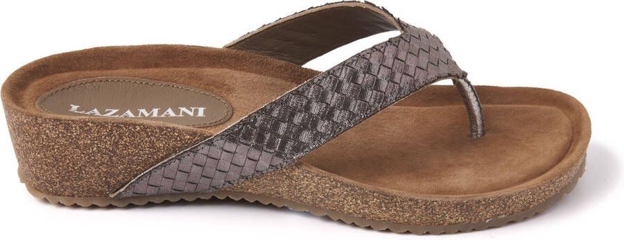 Lazamani Dames Slippers 75.807 Pewter