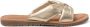 Lazamani Edita Dames Slippers Leer Gold - Thumbnail 1