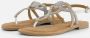 Lazamani Zilveren Sandaal met Strass en Kralen Gray Dames - Thumbnail 28
