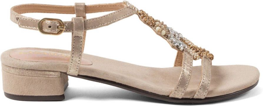 Lazamani Estralla Dames Sandalen Leer Biscuit