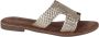 Lazamani Flor Dames Slippers Leer Gold - Thumbnail 2