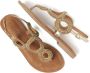 Lazamani Gita Leren Dames Sandalen Gold - Thumbnail 2