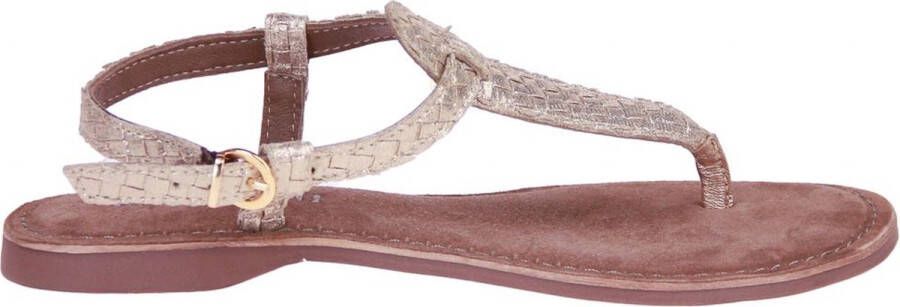 Lazamani Gouden Glitter Sandalen Yellow Dames - Foto 4