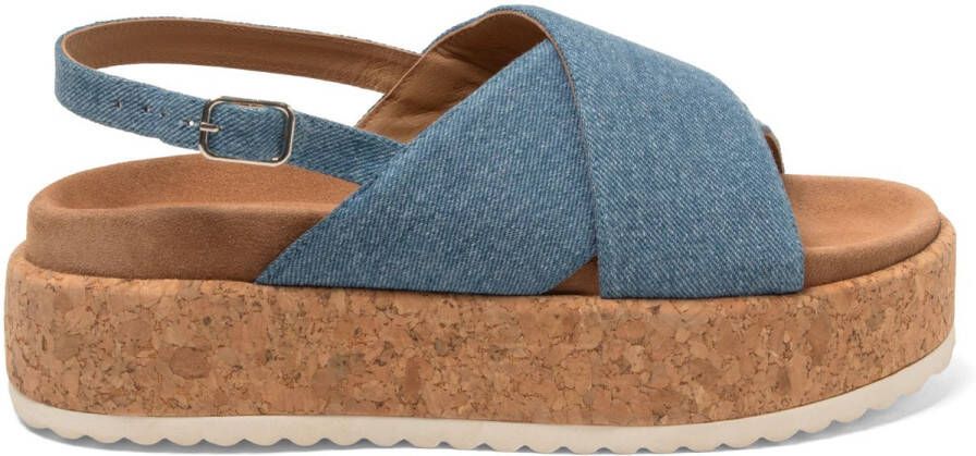 Lazamani Iria Dames Sandalen Denim