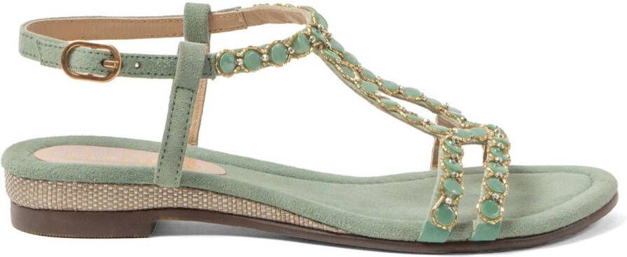 Lazamani Izarra Dames Sandalen Suede Sage