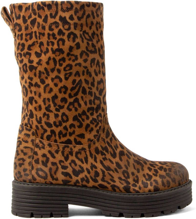 Lazamani Jacky Dames Boots Suede Tan Leo