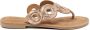 Lazamani Juliet Leren Dames Slippers Peach - Thumbnail 6