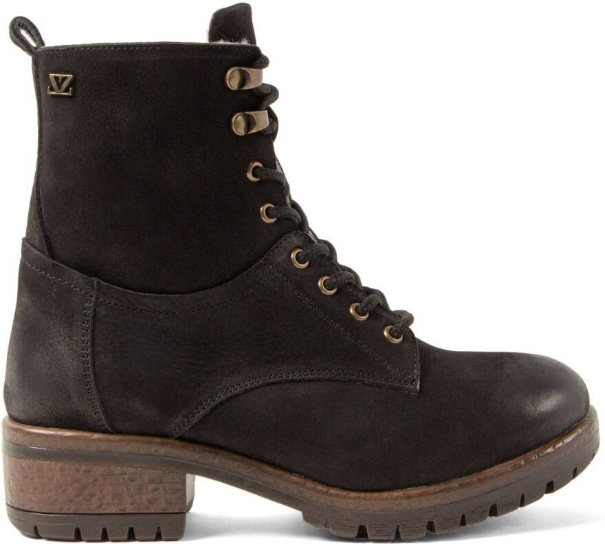 Lazamani Kia Dames Veterboots Leer Black