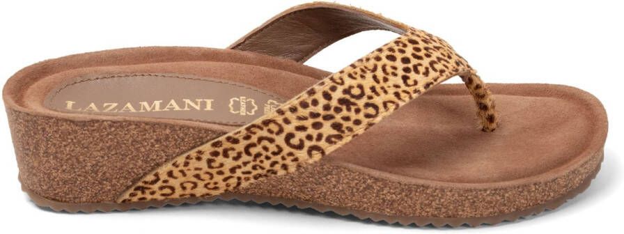 Lazamani Laura Dames Slippers Leopard
