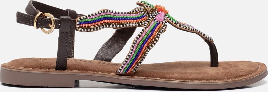 Lazamani Bloemen Kralensandaal Multicolor Dames - Foto 2