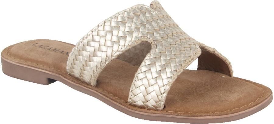 Lazamani 75951 GOLD dames slippers metallic