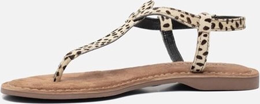 Lazamani 75.611 leren sandalen met panterprint - Foto 7