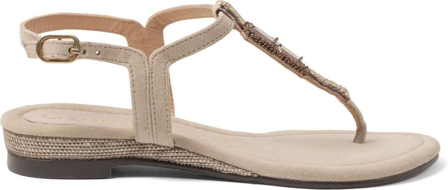 Lazamani Brienda Dames Sandalen Suede Biscuit