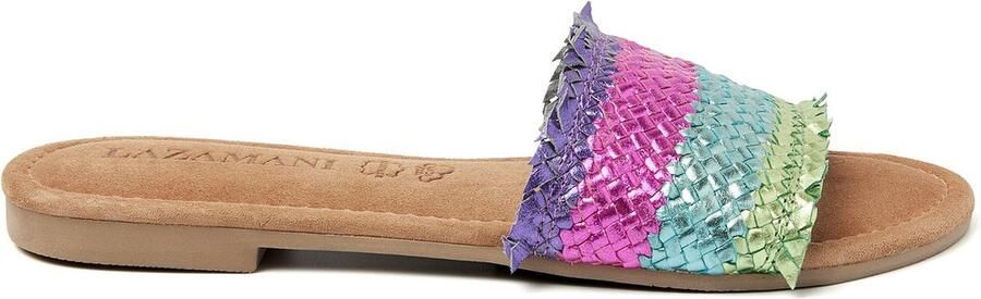 Lazamani Blauwe Dames Slippers Comfort Stijl