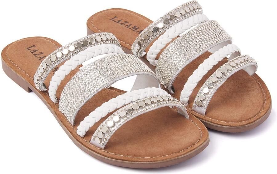 Lazamani Dames Slippers 75-531 White - Foto 3