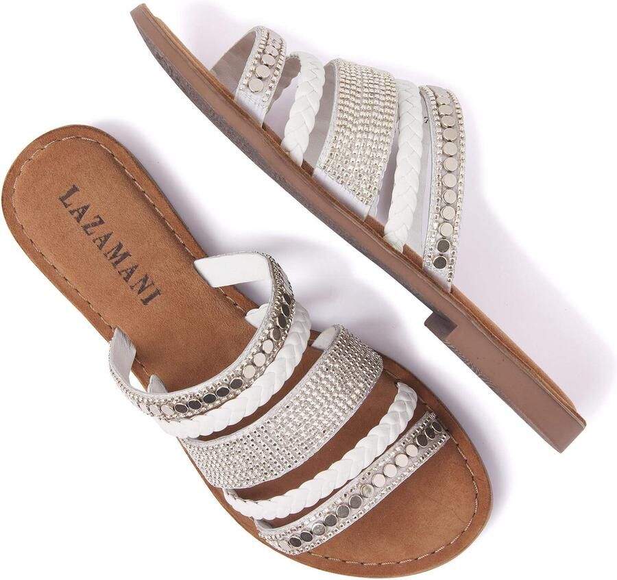 Lazamani Dames Slippers 75-531 White - Foto 2