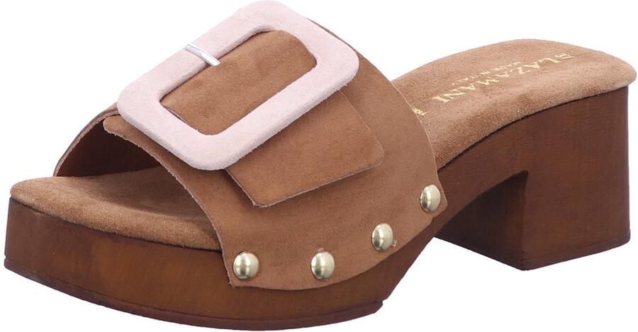 Lazamani dames slippers bruin